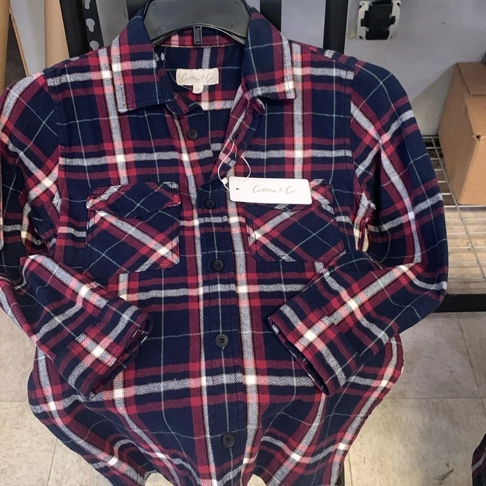 Cotton &Co. Flannel Shirt jacket